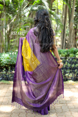 Olive shade Kanjivaram Hand Woven Pure Silk