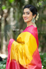 Yellow Kanjivaram Silk Saree