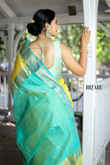 Yellow Maheshwari Saree