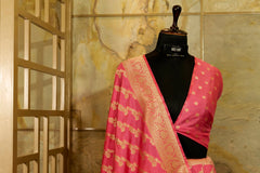 Pink Banarasi Saree