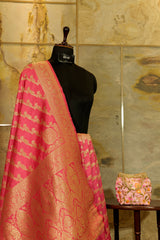 Pink Banarasi Saree