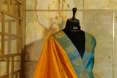 Mustard Kanjivaram Pure Silk Kanjivaram Saree