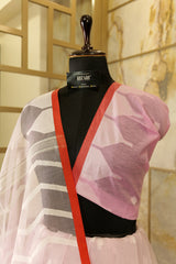 Exclusive Jamdani Pink Saree