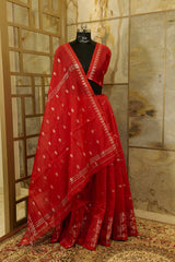 Exclusive Red Jamdani Saree