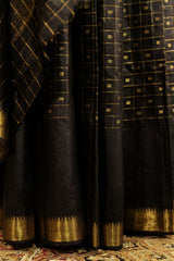 Kota Viscose  Black Saree