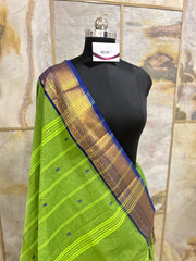 Green Cotton Saree