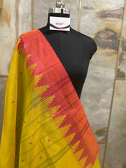 Olive Colour Cotton Saree