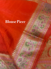 Semi Katan Banarasi Saree
