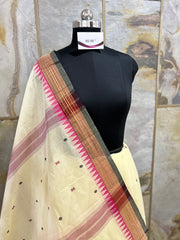 Off White Cotton Saree