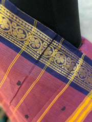 Onion Pink Cotton Saree