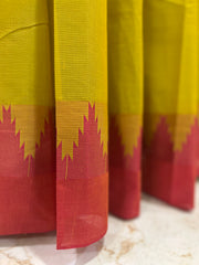 Olive Colour Cotton Saree