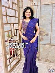 Cotton
Saree with Jari Stripes