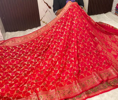Semi Katan Banarasi Saree