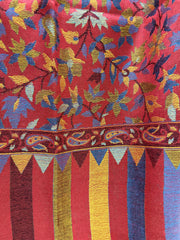 Kashmir Treasures Kani Jamawar work Modal Silk Stole - Red