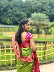 Green Kanjivaram Soft Silk Saree