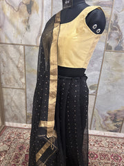 Exclusive Short Sleeves Design Blouse - Gold