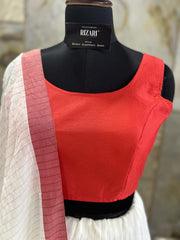 Exclusive Short Sleeves Design Blouse - Red