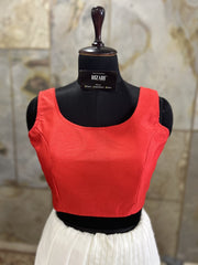 Exclusive Short Sleeves Design Blouse - Red