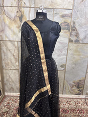 Exclusive Short Sleeves Design Blouse - Black