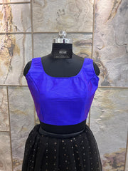 Exclusive Short Sleeves Design Blouse - Purple