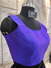 Exclusive Short Sleeves Design Blouse - Purple
