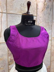 Exclusive Short Sleeves Design Blouse - Magenta