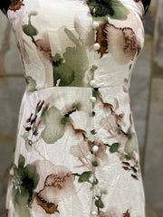 Floral Fit and Flare Midi Dress