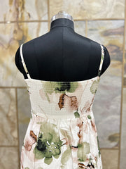 Floral Fit and Flare Midi Dress