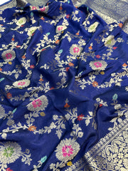 Semi Georgette Banarasi Sarees