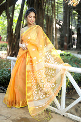 Amber Exclusive Handwoven Benarasi Jamdani Saree