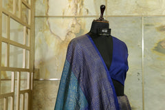 Teal shade Elegant Kanjivaram Hand Woven Pure Silk