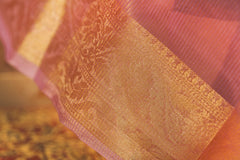 Mauve Organza Saree