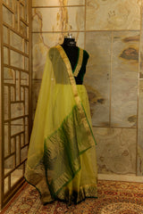 Light Green Organza Saree