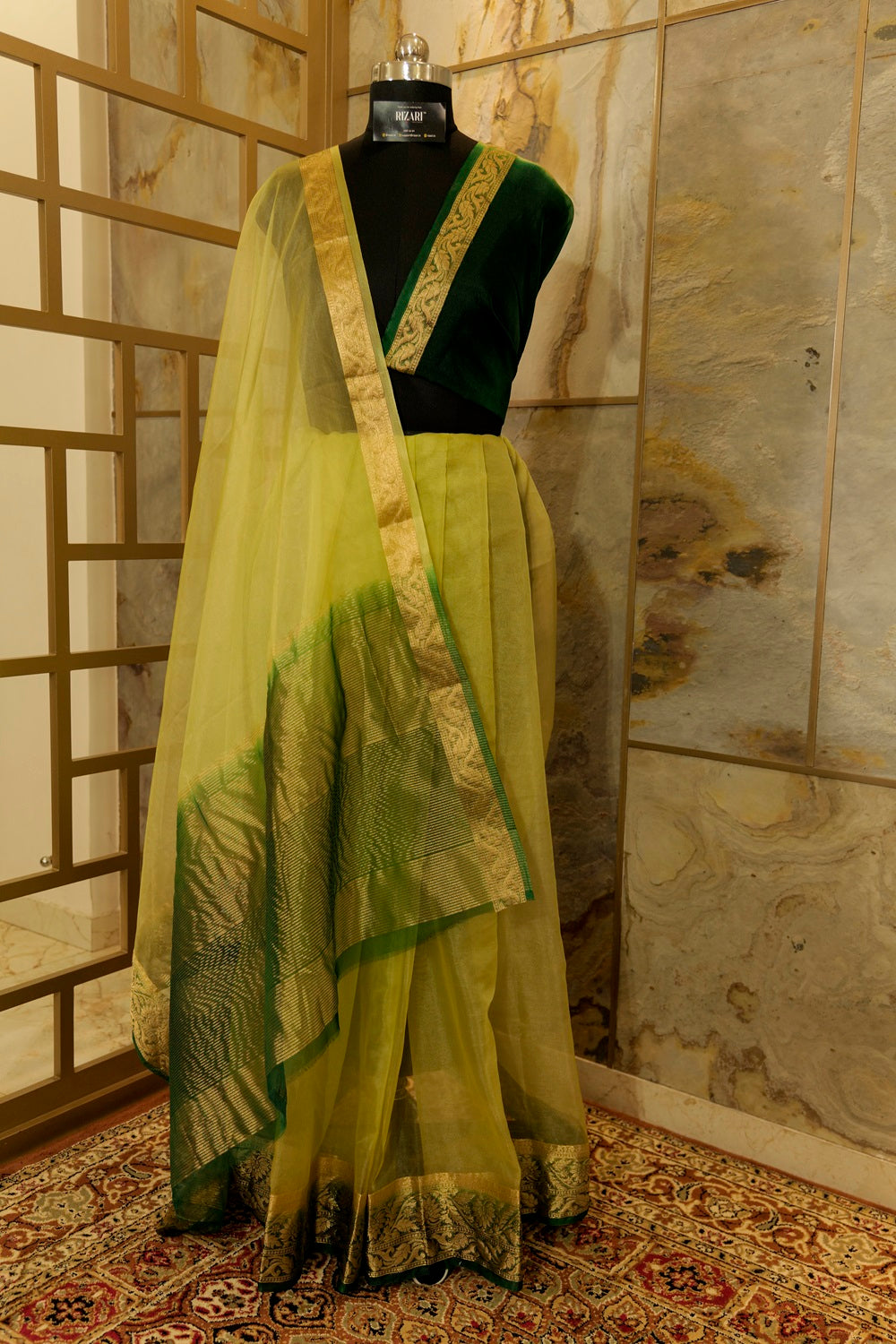 Light Green Organza Saree