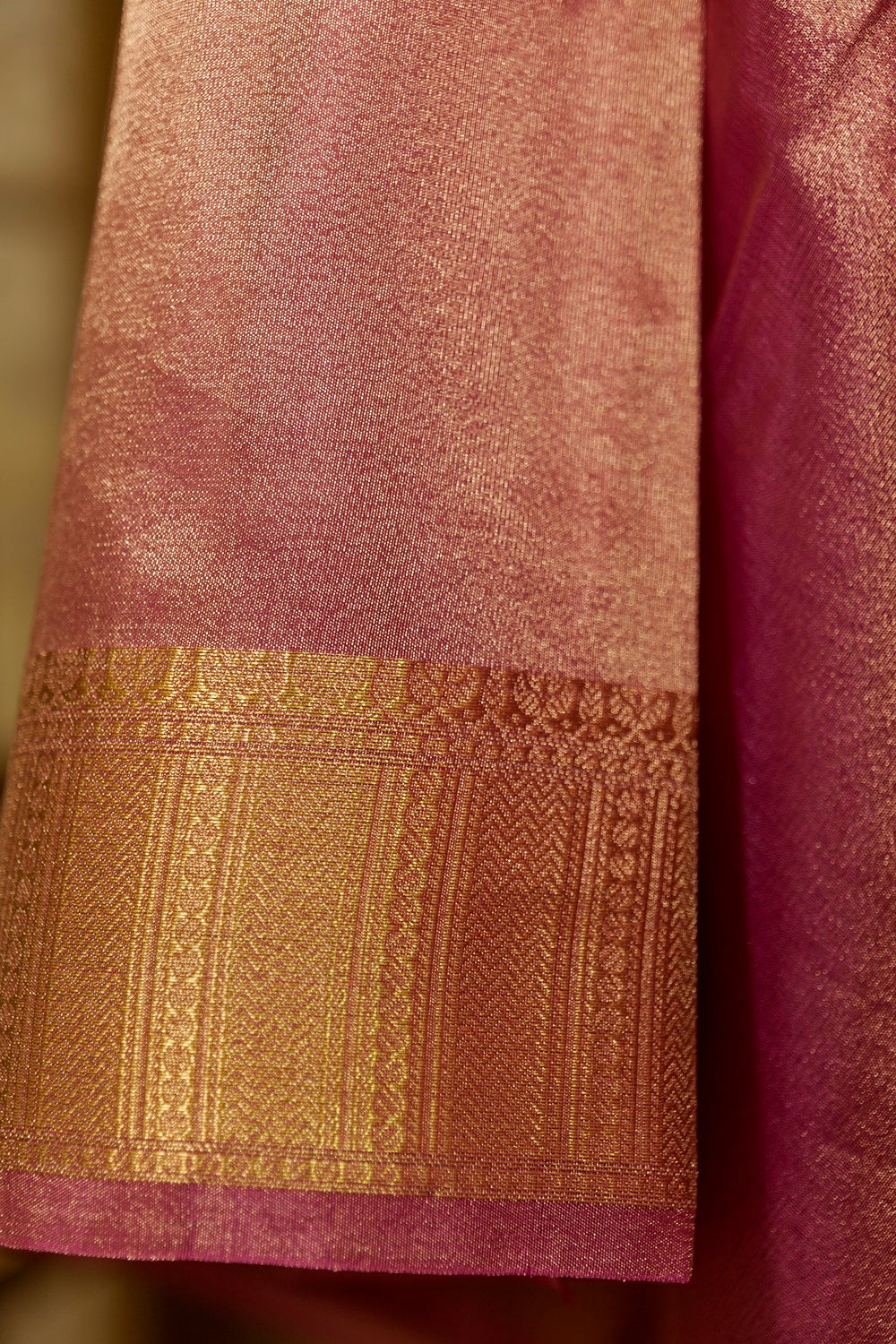 Pastel Pink Tissue Saree