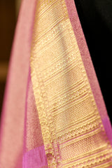 Pastel Pink Tissue Saree