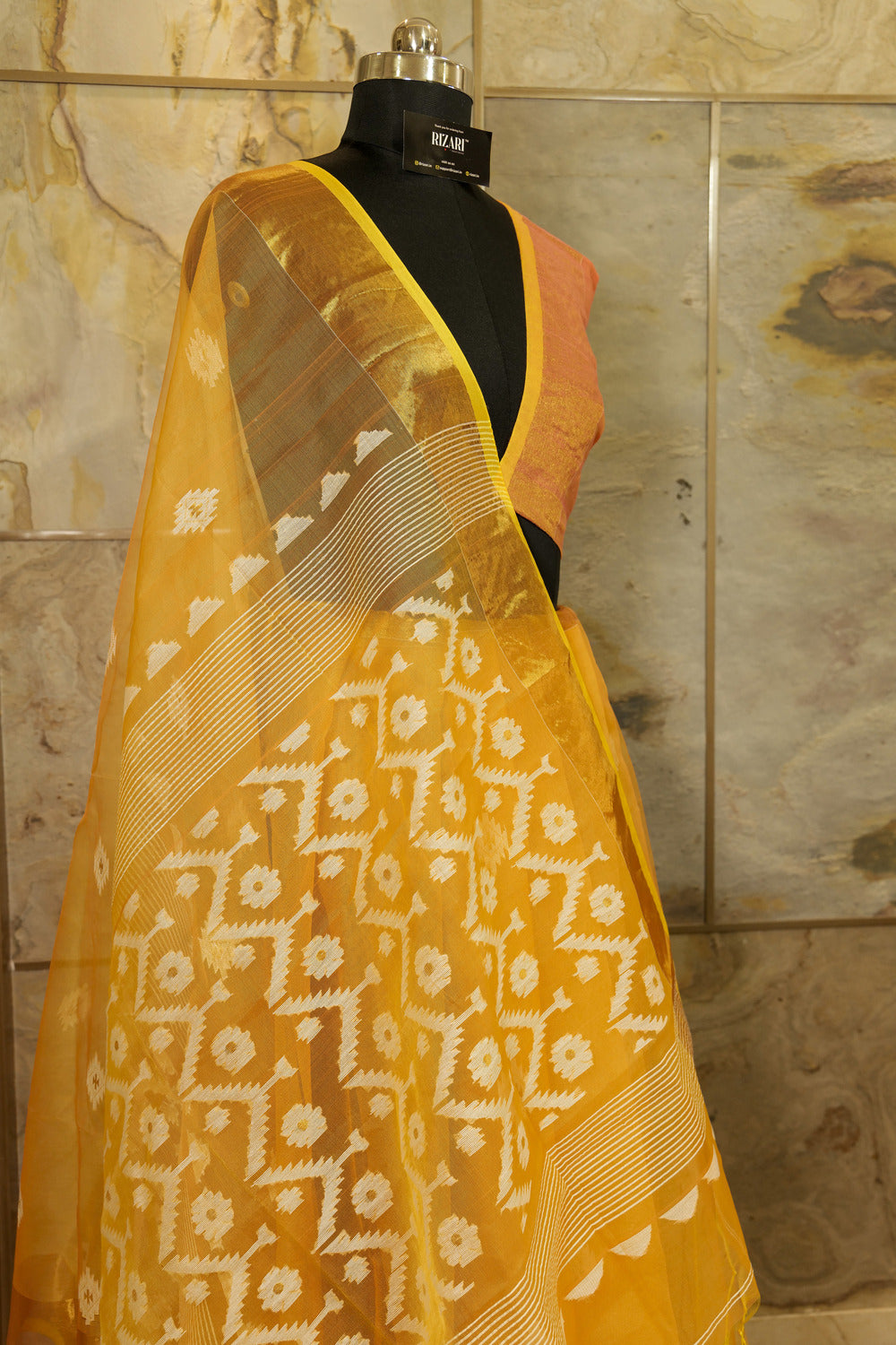 Amber Exclusive Handwoven Benarasi Jamdani Saree