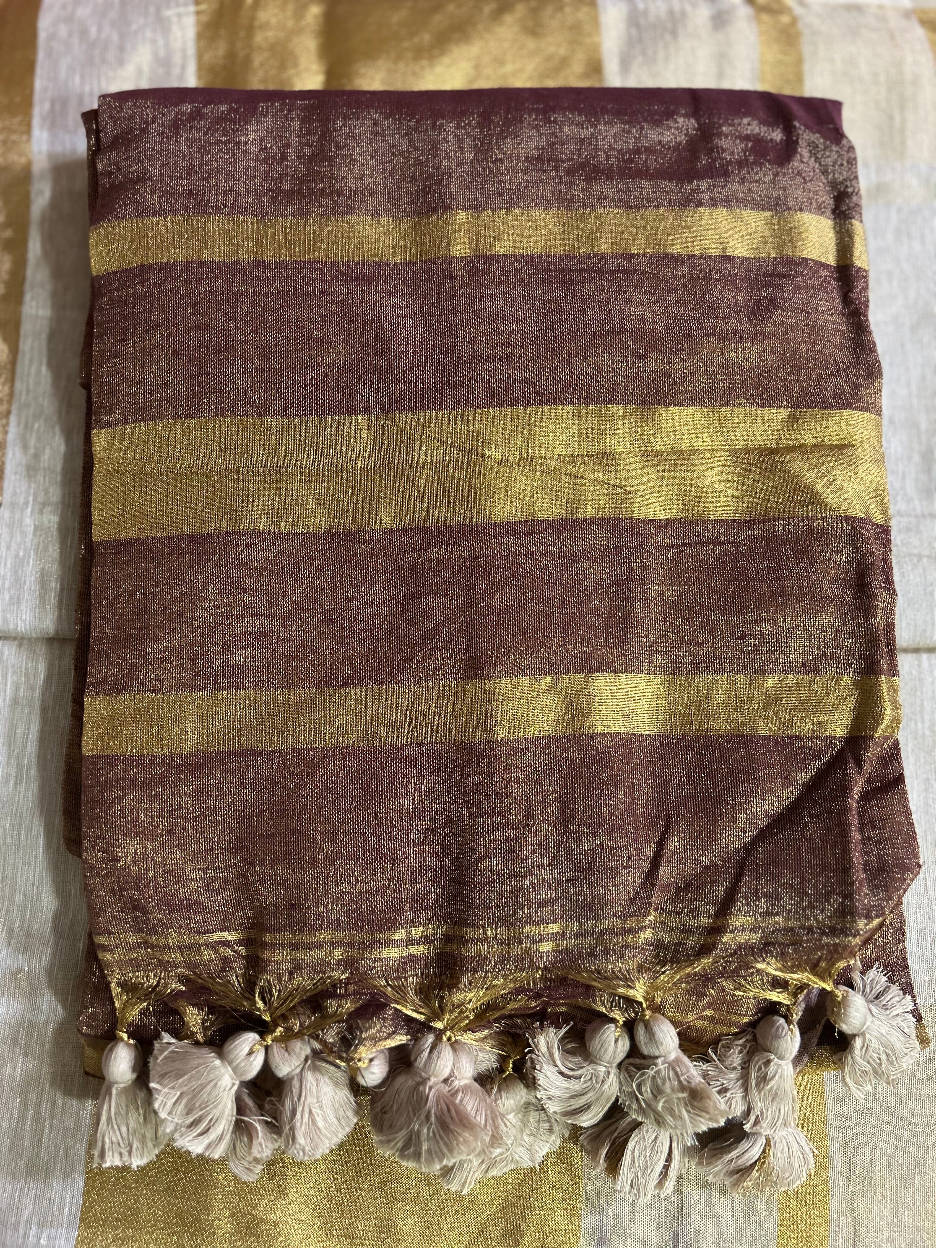 Linen Tissue Saree