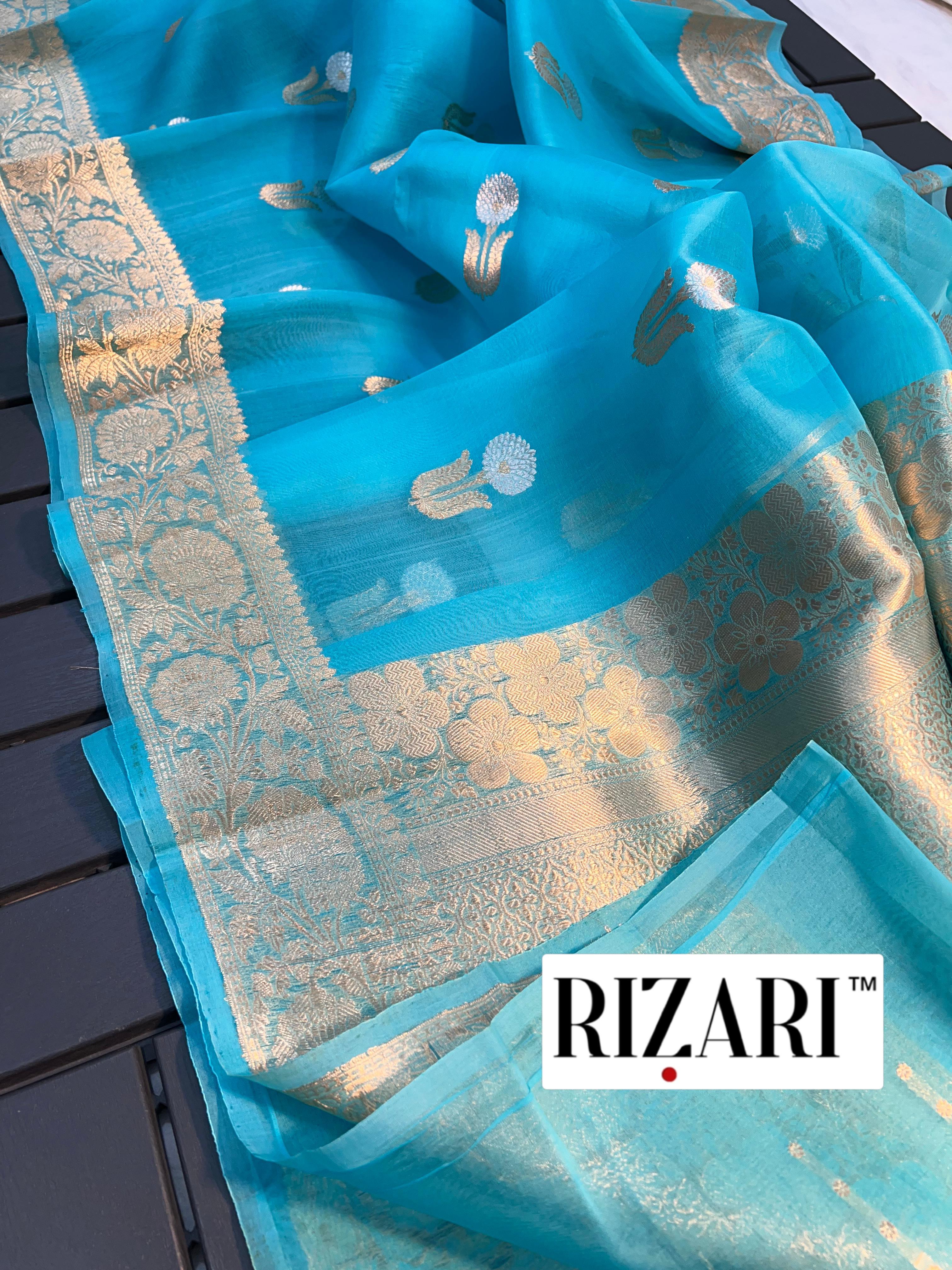Kora Silk Handloom Banarasi Saree