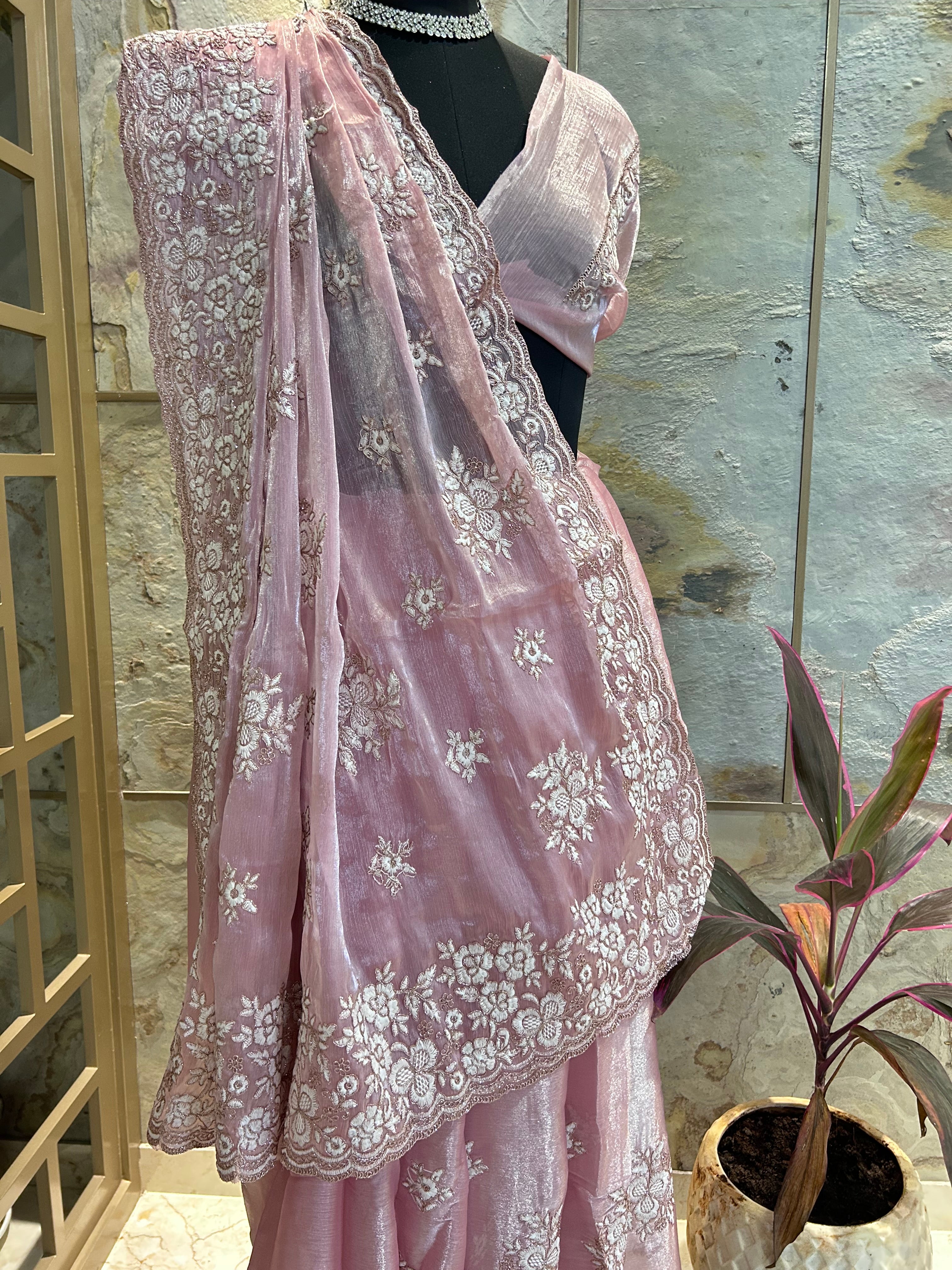 Soft Organza Party wear Sarees