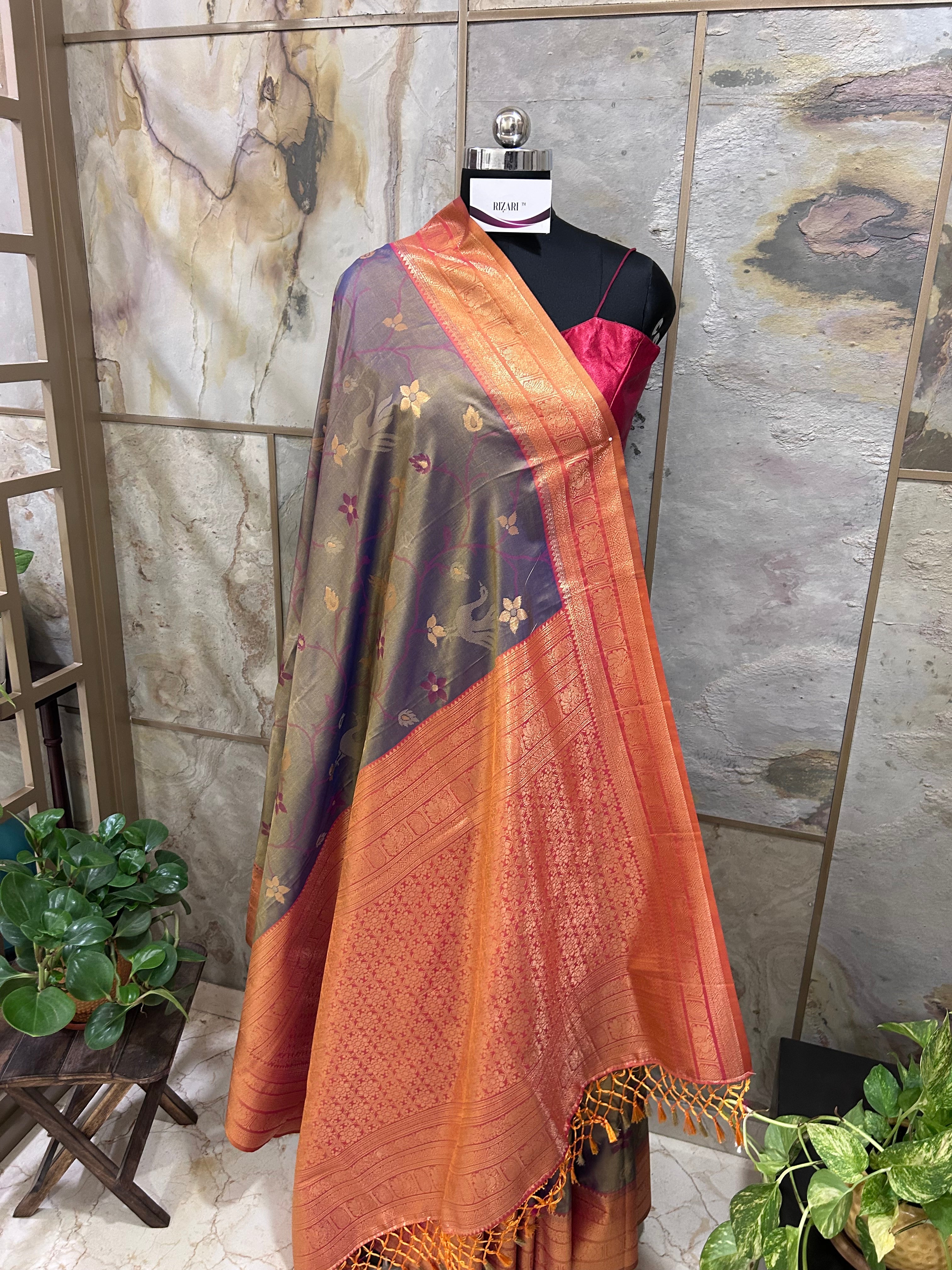 Paithani Design Soft Silk Sarees