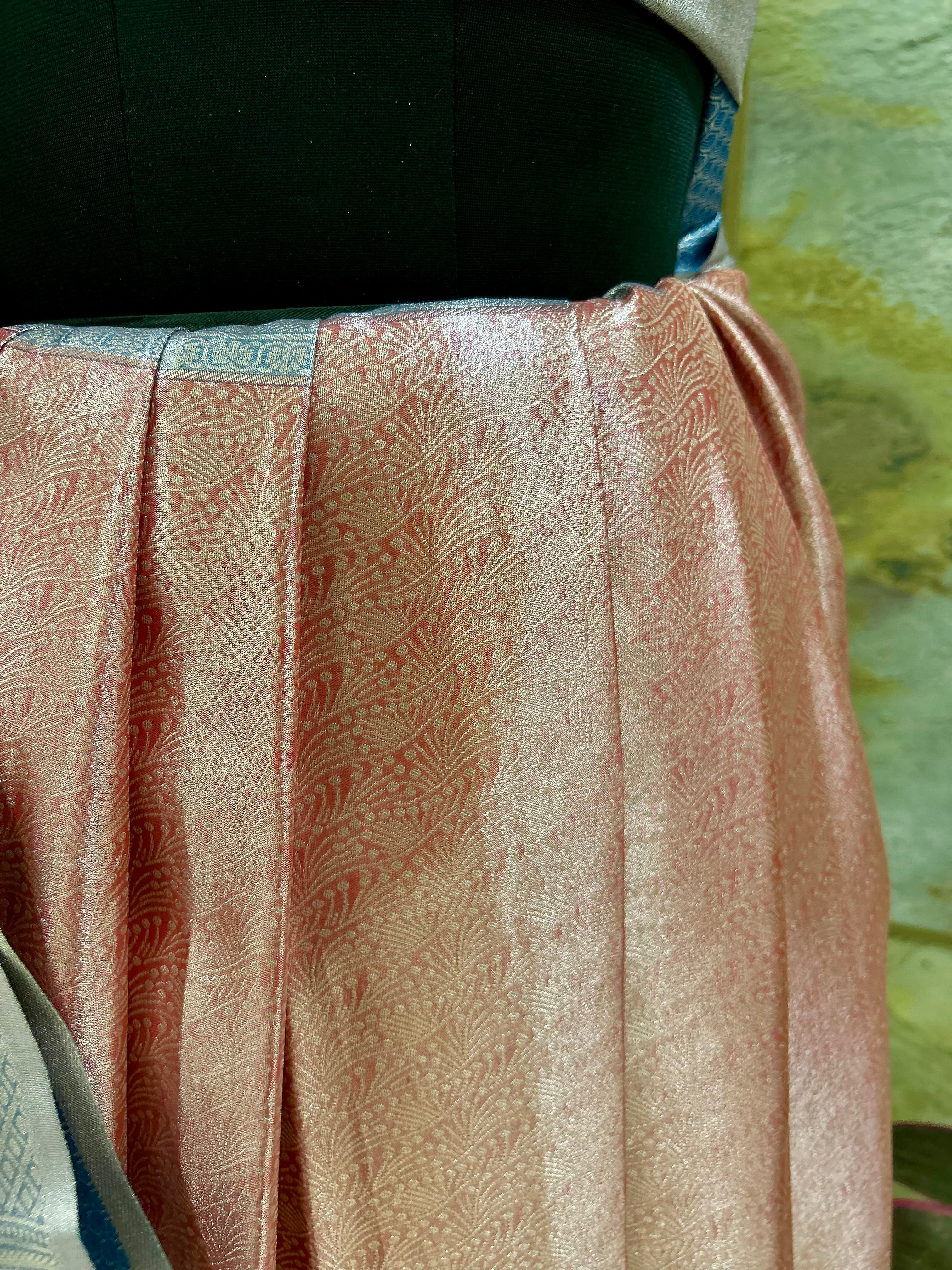 Carrot Red Soft Silk Saree with Unique Motifs