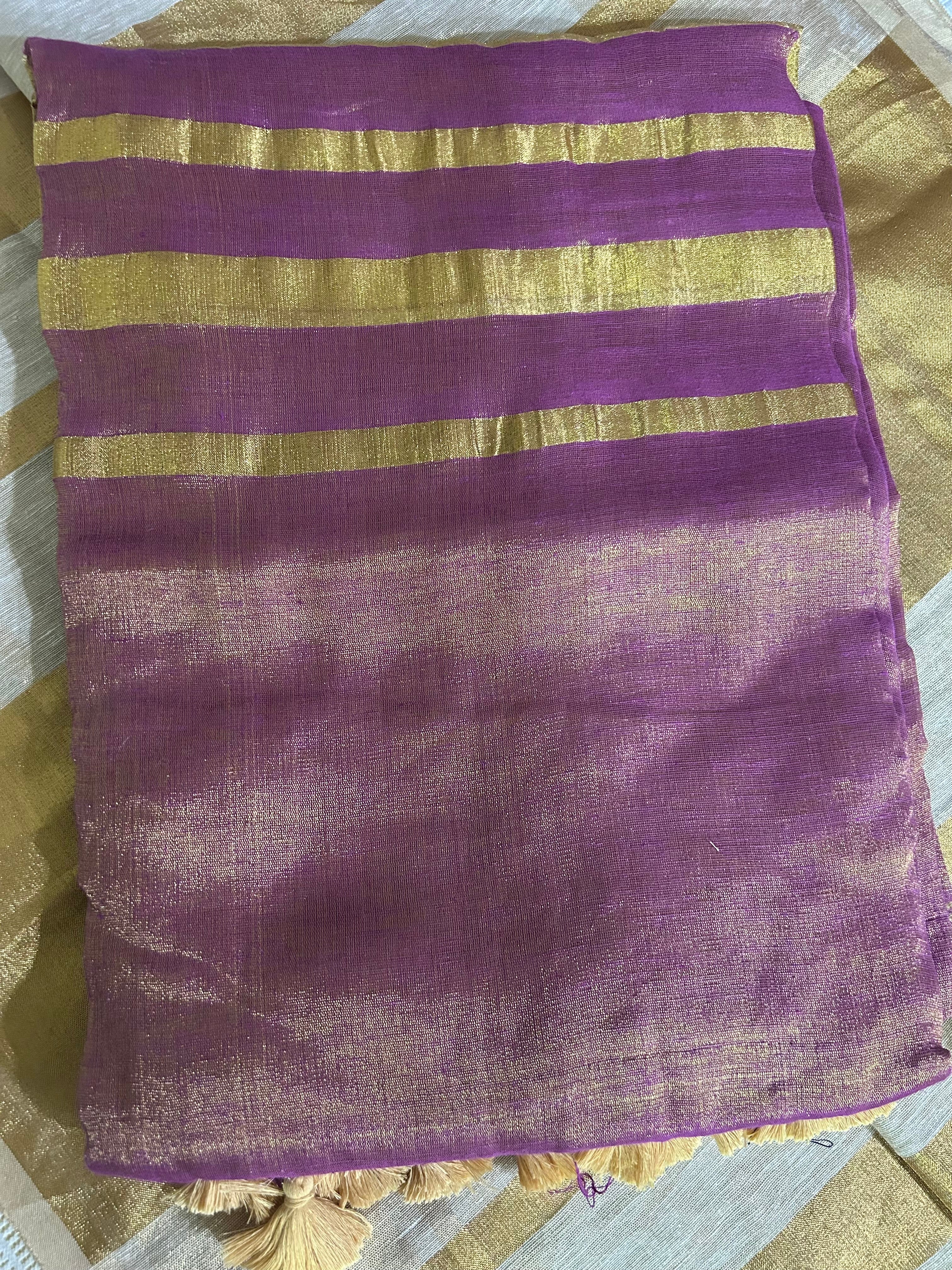 Linen Tissue Saree