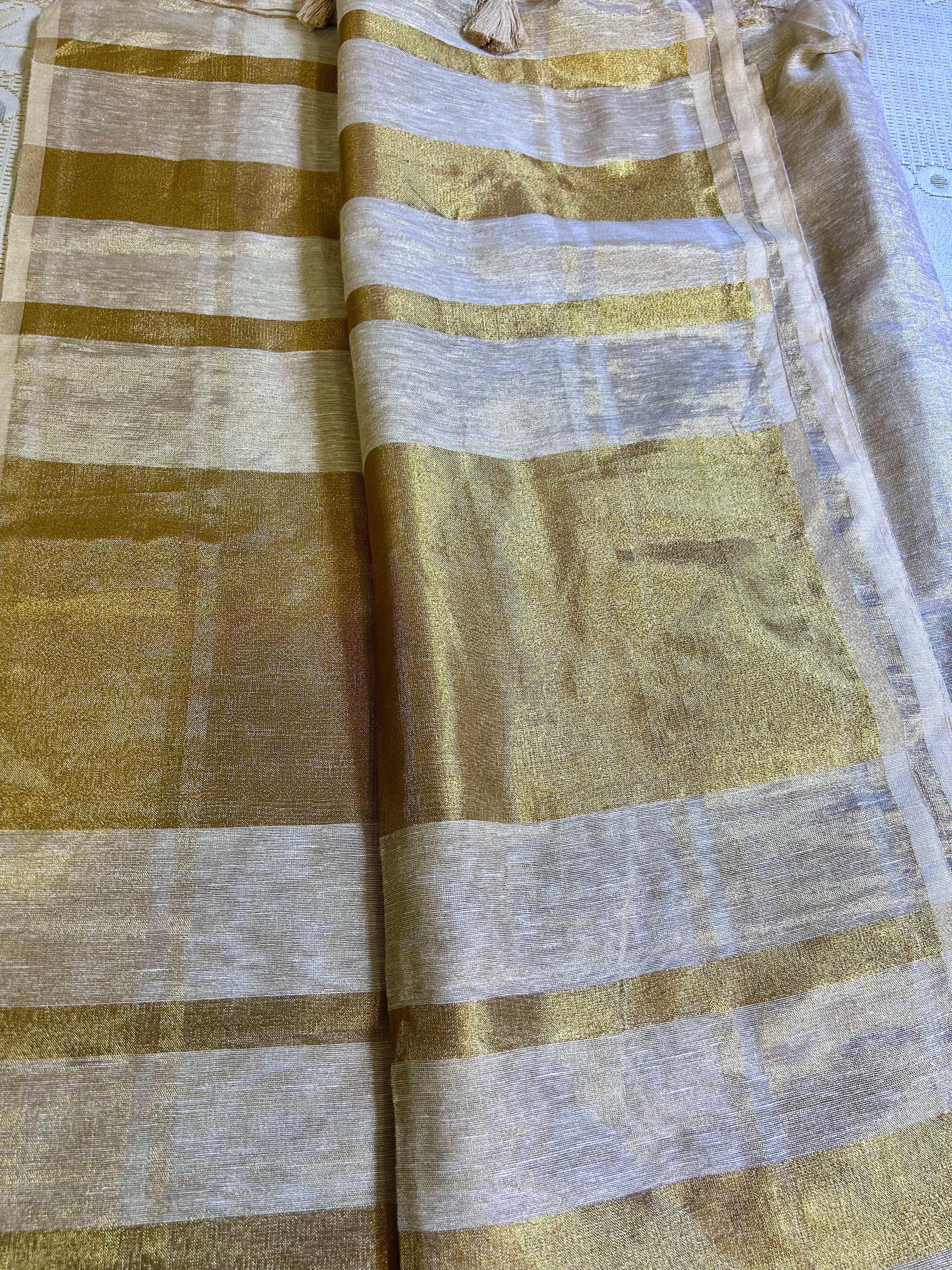 Linen Tissue Saree