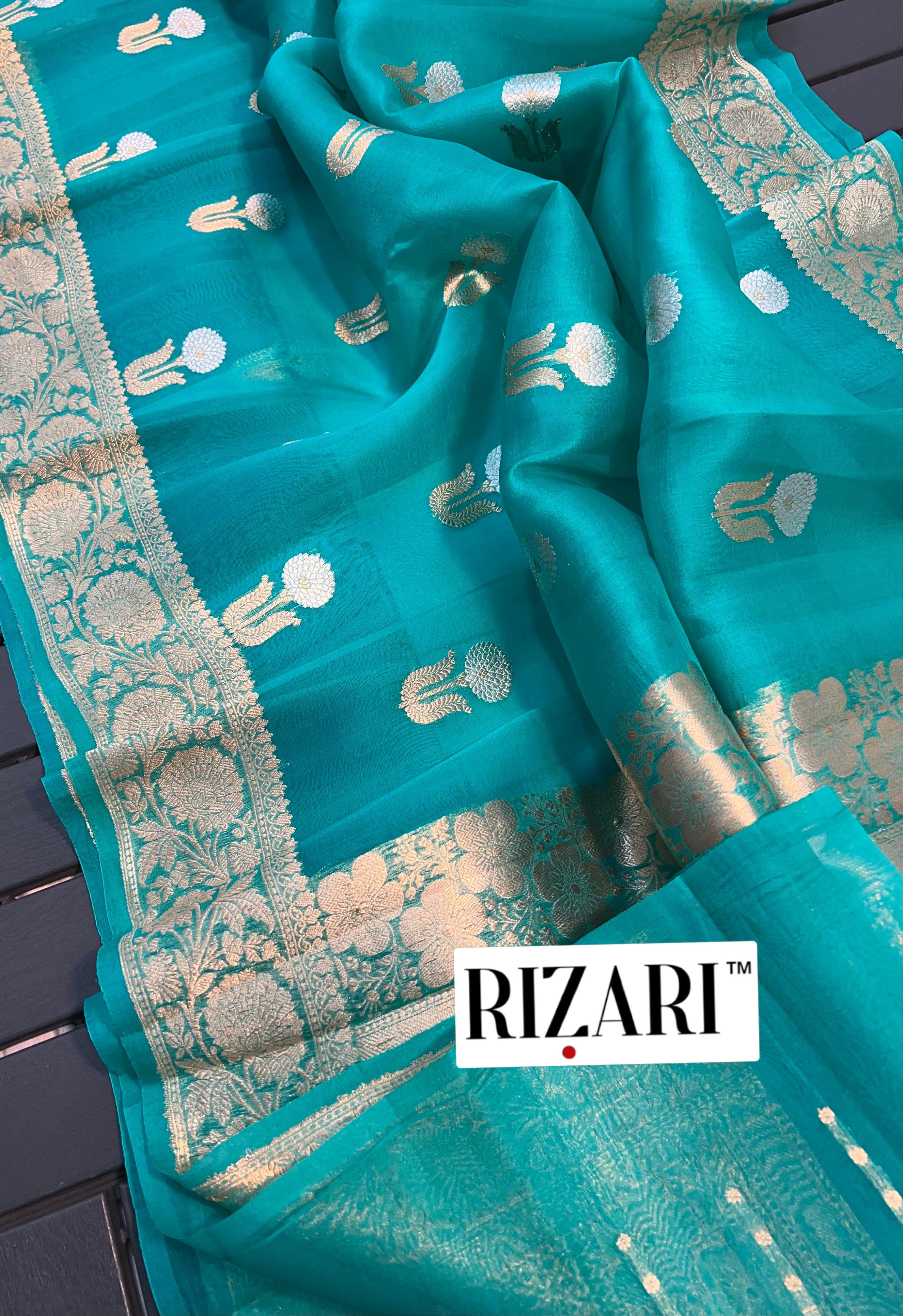Kora Silk Handloom Banarasi Saree