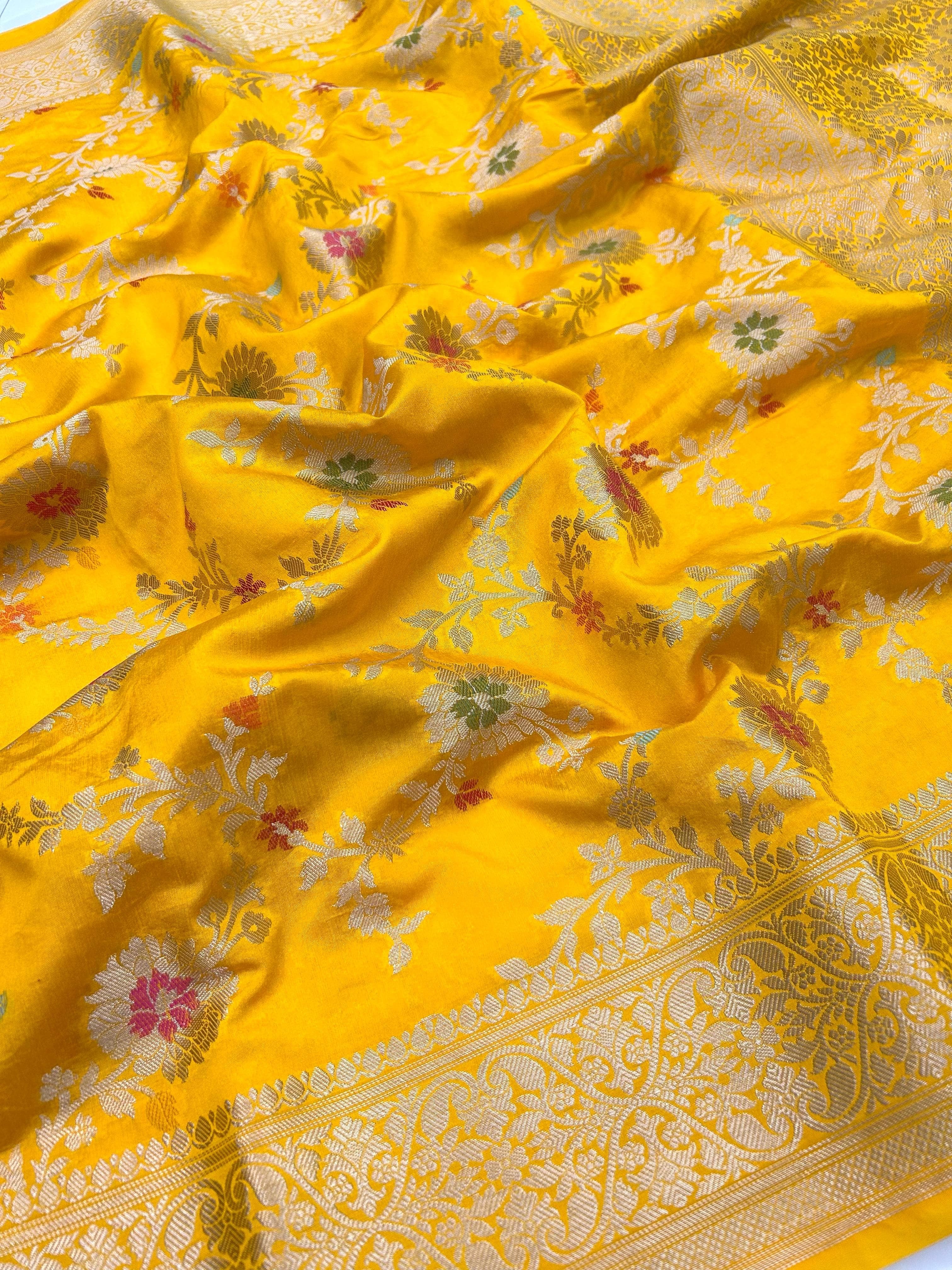 Semi Georgette Banarasi Sarees
