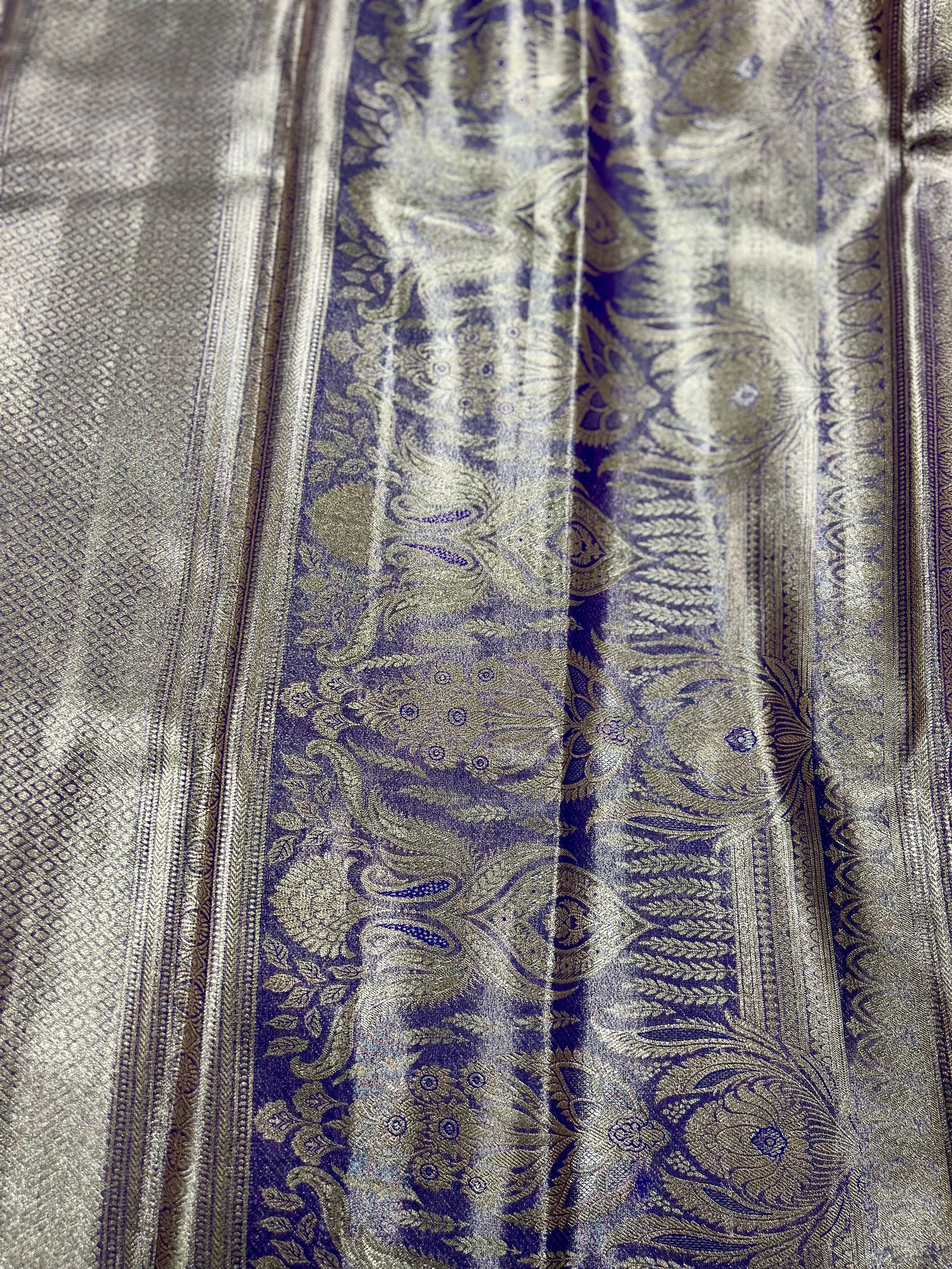 Soft Silk Saree in Peach Colour with Motif
