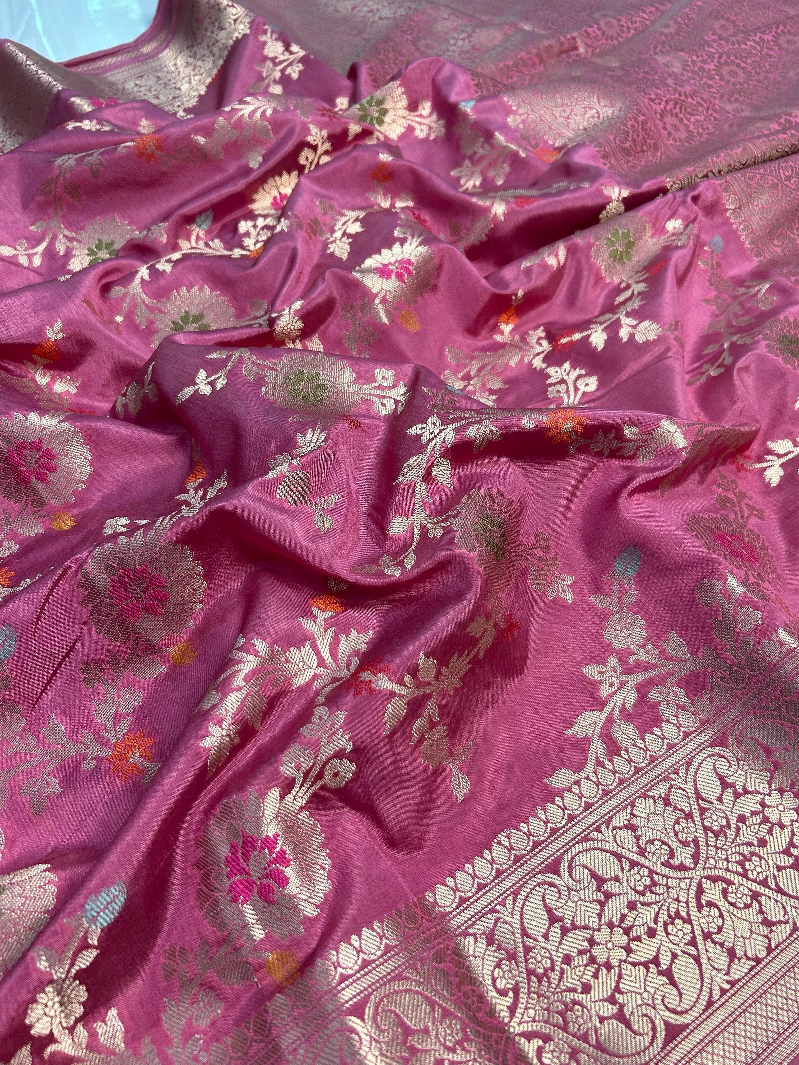 Semi Georgette Banarasi Sarees