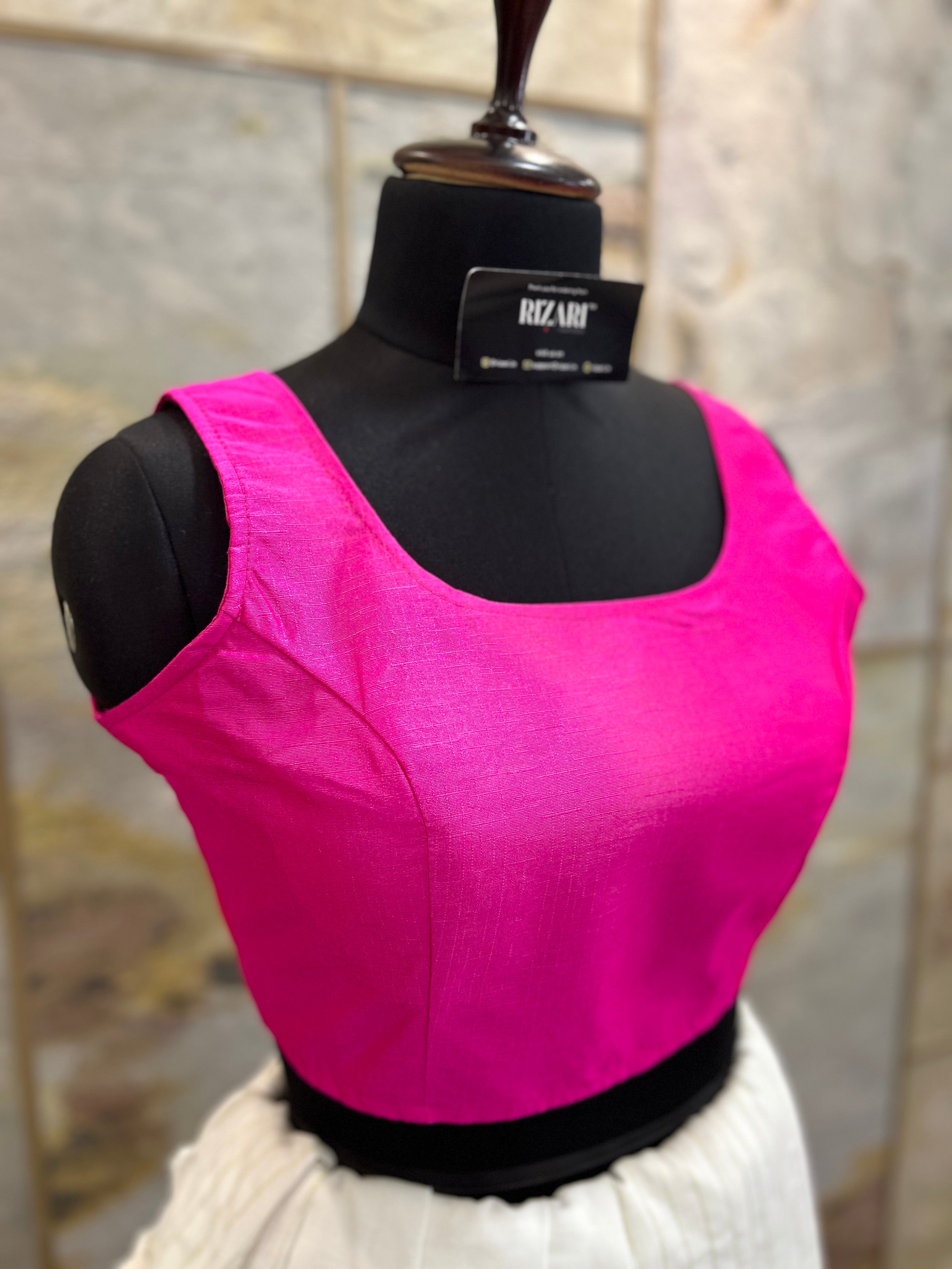 Exclusive Short Sleeves Design Blouse  - Pink