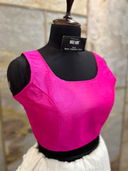 Exclusive Short Sleeves Design Blouse  - Pink